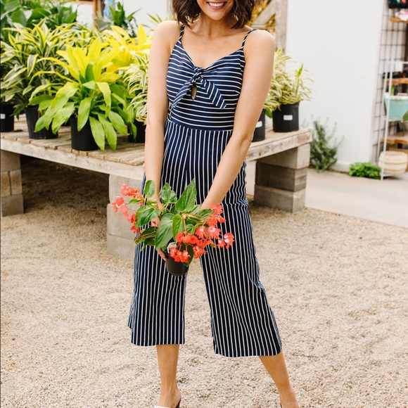 Margaret Maritime Striped Jumpsuit - Picture 8 of 12